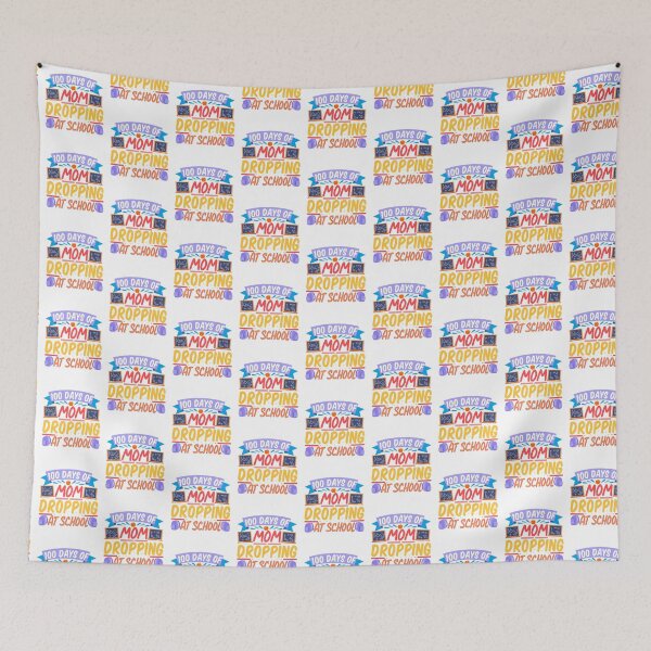 Item preview, Happy 100 Days Of Mom Drooping At School Mother Kids Vintage designed and sold by roboartpixel.
