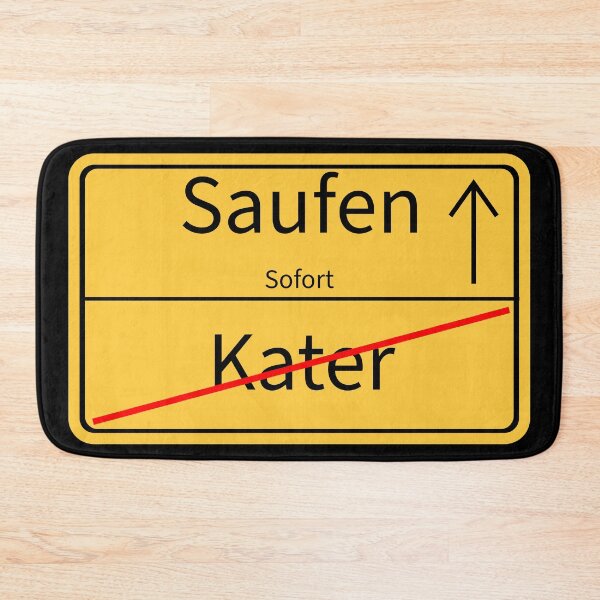 Item preview, Town sign / leave Kater in the direction of drinking designed and sold by ForYou2Wear.
