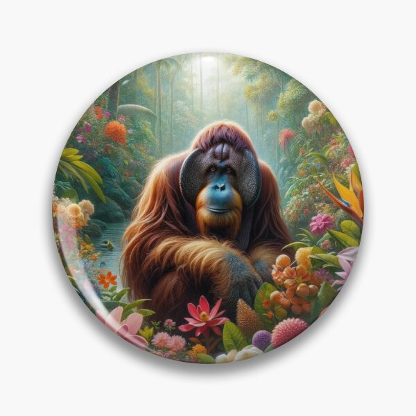 Artikelvorschau, Orang Utan im Dschungel entworfen und verkauft von BambiIssues.
