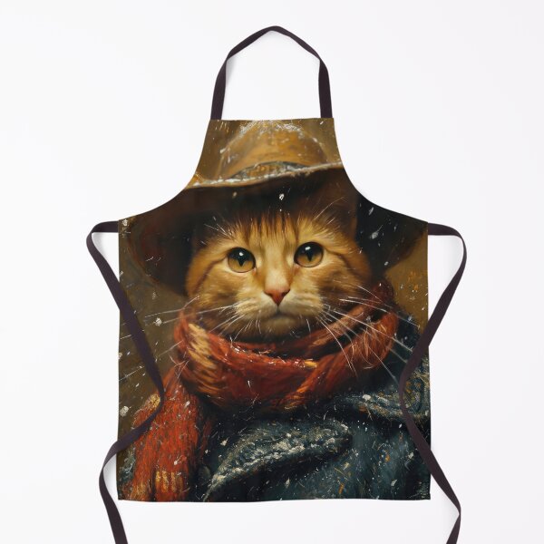 Item preview, Cat in a hat inspired by van Gogh designed and sold by ArtHouseNiklas.