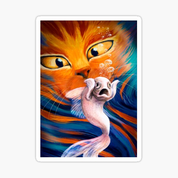 "Underwater scream" Sticker by MariaMahar | Redbubble