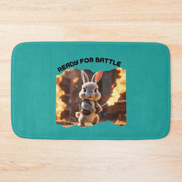 Item preview, Cute Bunny - Ready For Battle designed and sold by RayAndDice.
