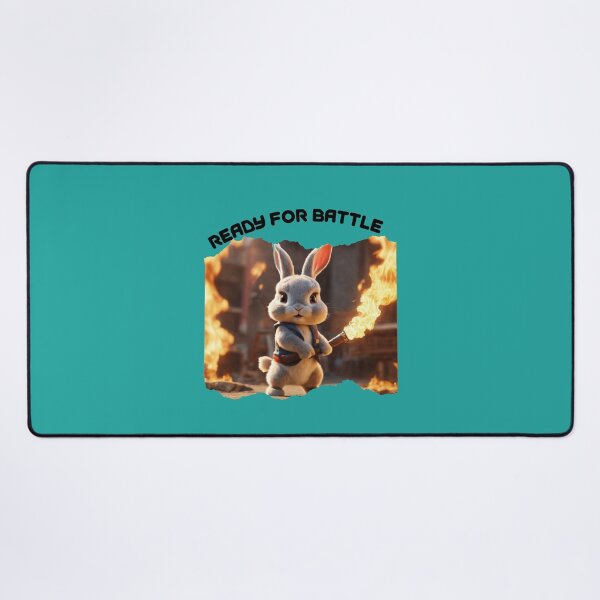 Item preview, Cute Bunny - Ready For Battle designed and sold by RayAndDice.