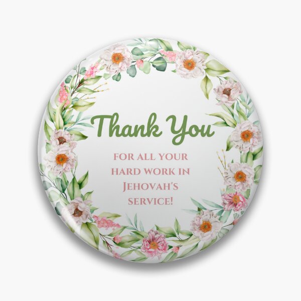 Item preview, Thank You for All Your Hard Work in Jehovah's Service! JW Service Appreciation Sticker designed and sold by Kishaprints.