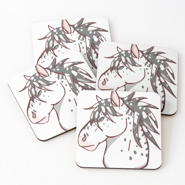 Item preview, White spotted horse designed and sold by BellasArt777.