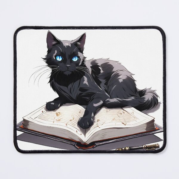 Item preview, The black kitten on the book designed and sold by LilithsDesires.