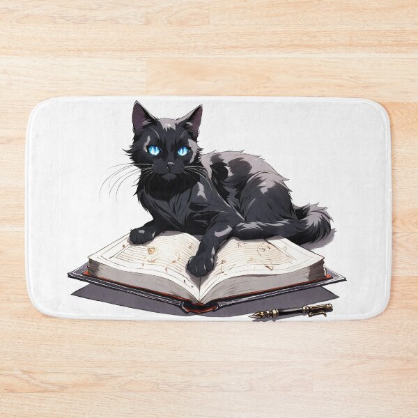 Item preview, The black kitten on the book designed and sold by LilithsDesires.