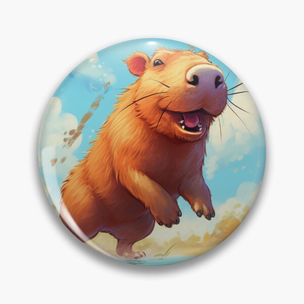 Item preview, Jumping Capybara Cartoon 1 designed and sold by AstroRisq.