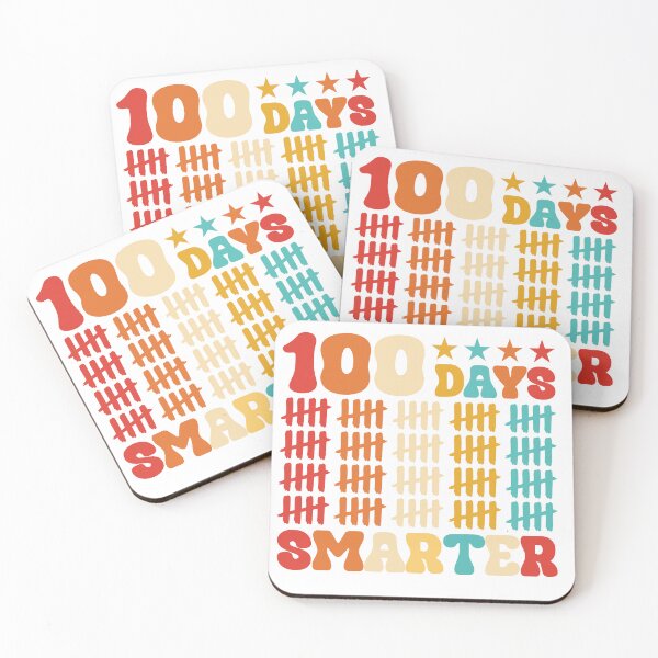 Item preview, 100 Days Smarter Pre-K Kids Students & Teacher Retro Vintage designed and sold by roboartpixel.