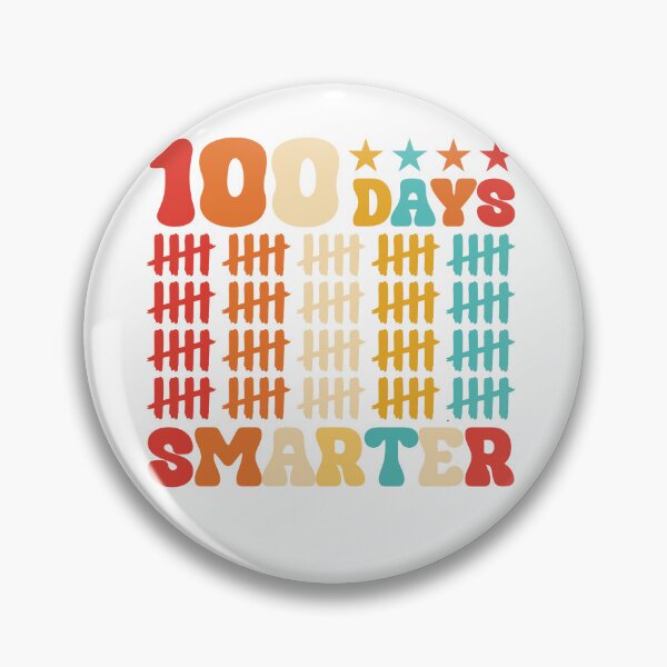 Item preview, 100 Days Smarter Pre-K Kids Students & Teacher Retro Vintage designed and sold by roboartpixel.
