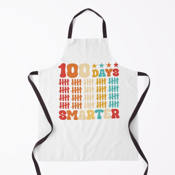 Item preview, 100 Days Smarter Pre-K Kids Students & Teacher Retro Vintage designed and sold by roboartpixel.