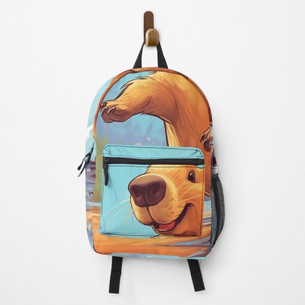 Item preview, Jumping Capybara Cartoon 3 designed and sold by AstroRisq.
