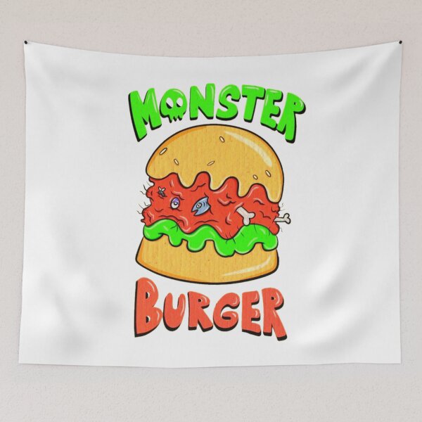 Item preview, monster burger designed and sold by Aiyinyangart.