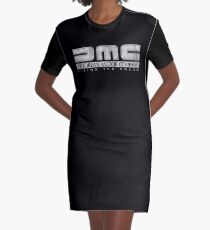 DeLorean Motor Company - White Dirty Graphic T-Shirt Dress