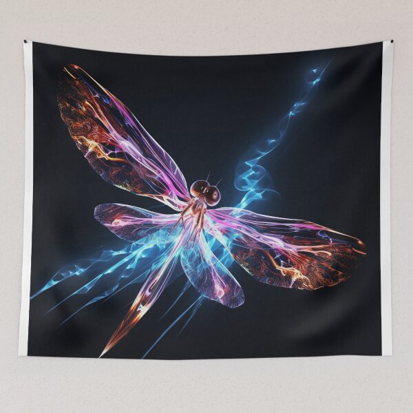 Item preview, Magical Dragonfly Neon Art designed and sold by AstroRisq.