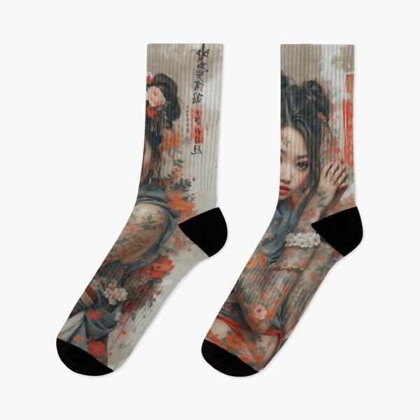 Item preview, A Captivating Japanese Beauty in Vintage Style designed and sold by ArtLab-store.