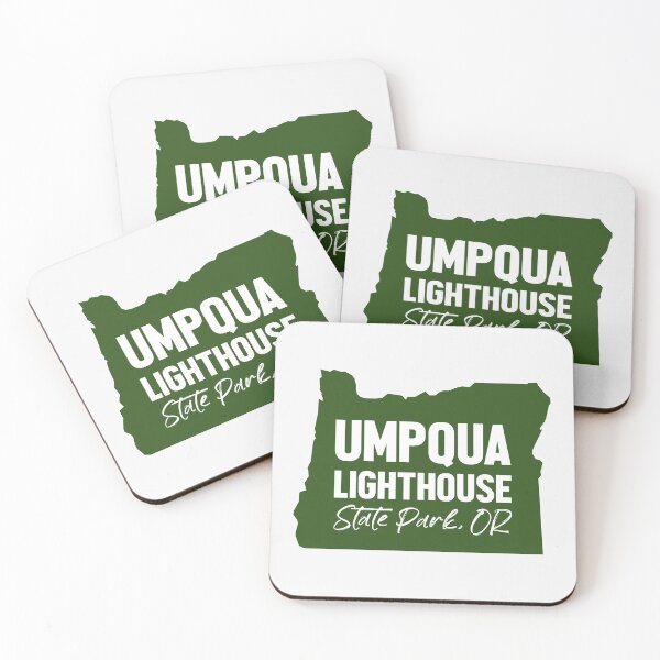 Item preview, Umpqua Lighthouse State Park Oregon Map designed and sold by bivenart.