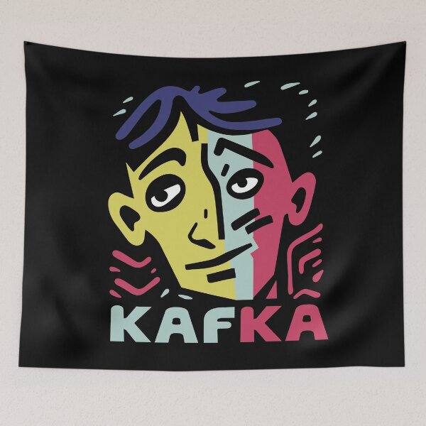 Item preview, Franz Kafka Caricature Portrait designed and sold by ArtemMKV.