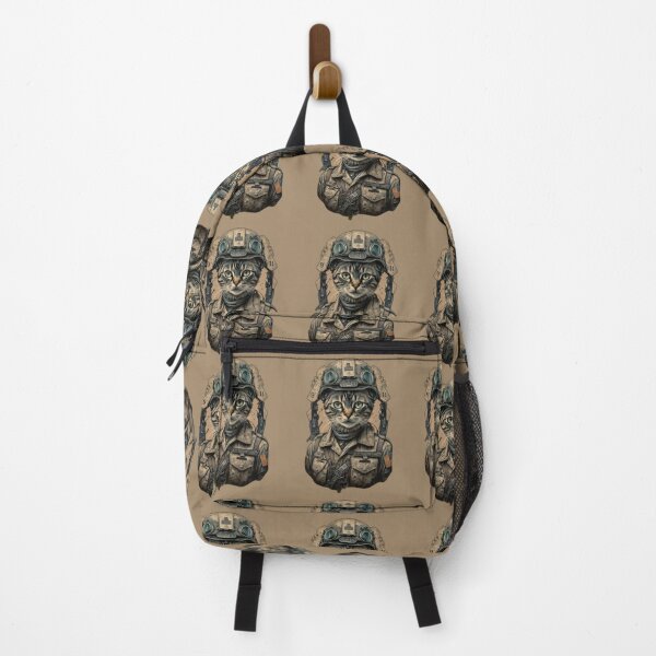 Item preview, Old photo with soldier patriotic cat military uniform designed and sold by BlueGoldArt.