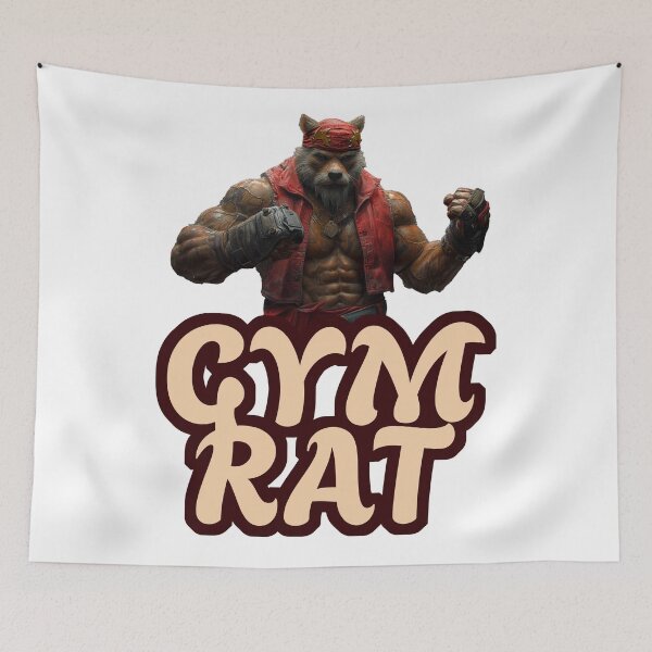 Item preview, GYM RAT ESSENTIAL DESIGN FOR designed and sold by PrintsByVickson.