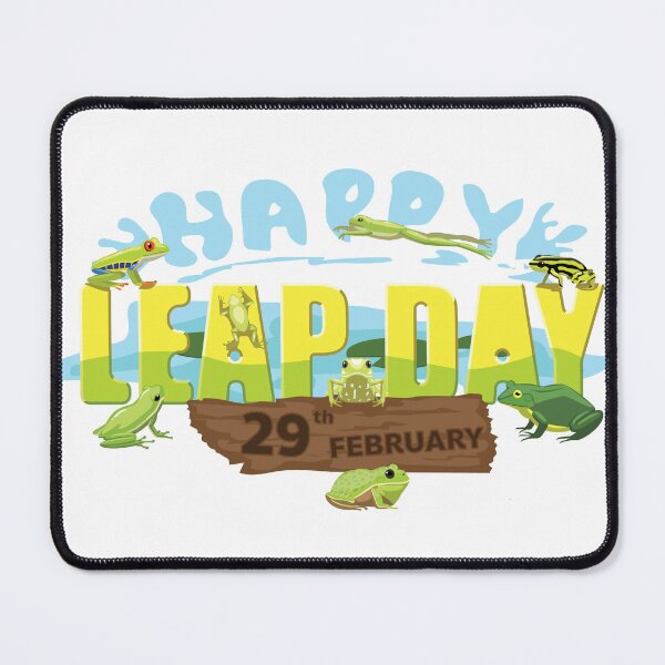 Item preview, Happy Leap Day Frog Jumping 2024 Cartoon Greeting Card designed and sold by SUPERHERON.