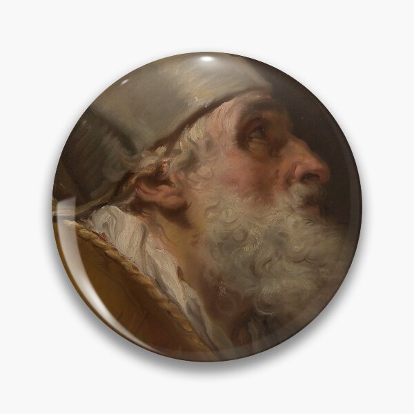 Item preview, 18th Century Oil Painting - Head of a Bishop designed and sold by AnimaliaStar.
