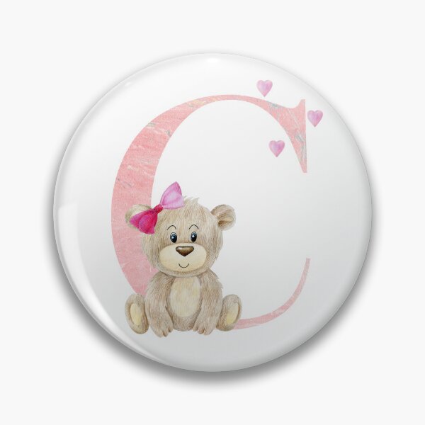 Artikelvorschau, Watercolor letter C with teddy bear entworfen und verkauft von tapilipa.