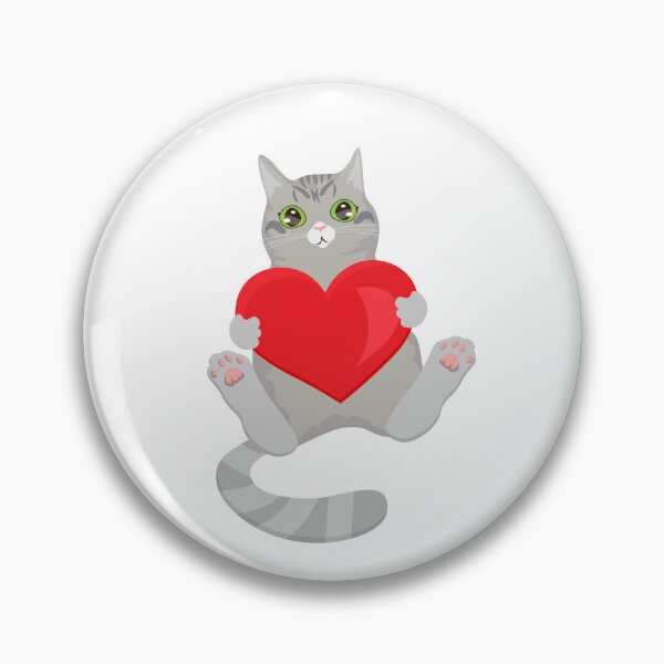 Item preview, kitten with heart clipart designed and sold by artbymadina.