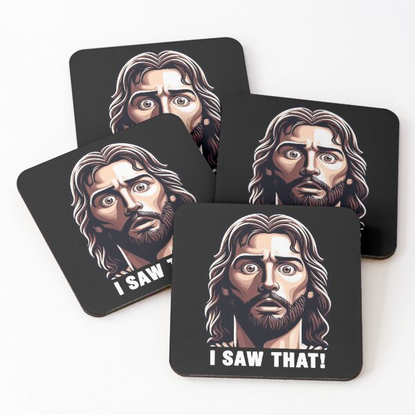 Item preview, I SAW THAT Jesus meme WWJD designed and sold by plushism.