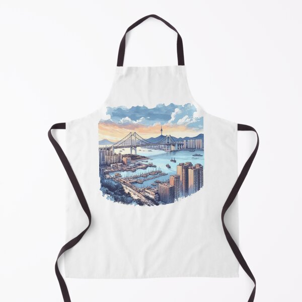 Item preview, 'The view from Yongdusan Park overlooking the Busan Port towards Yeongdo Bridge' designed and sold by PaintMeWorld.