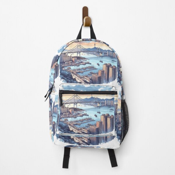 Item preview, 'The view from Yongdusan Park overlooking the Busan Port towards Yeongdo Bridge' designed and sold by PaintMeWorld.