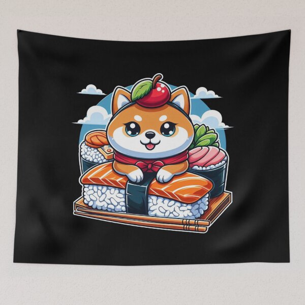 Item preview, Women’s Cute Kawaii Sushi Shiba Inu Dog  designed and sold by Collin36.