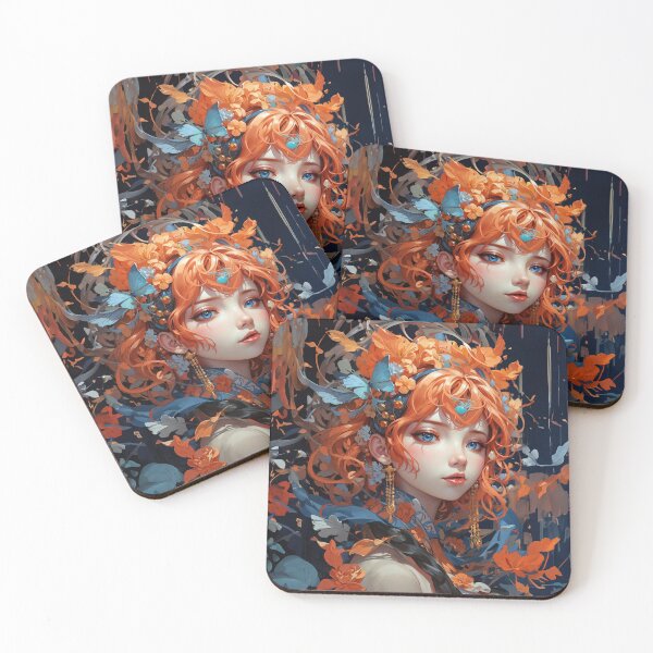 Item preview, Floral Whimsy - Anime Girl  designed and sold by ArtLab-store.