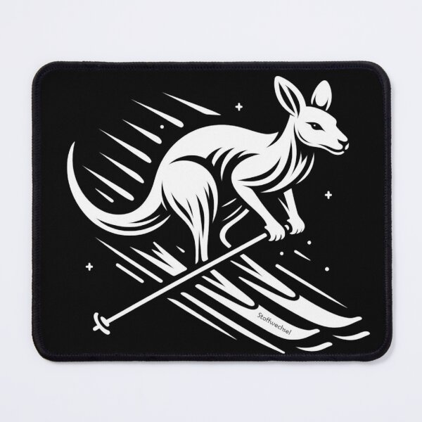 Item preview, A kangaroo skiing designed and sold by Shiob-Shirts.