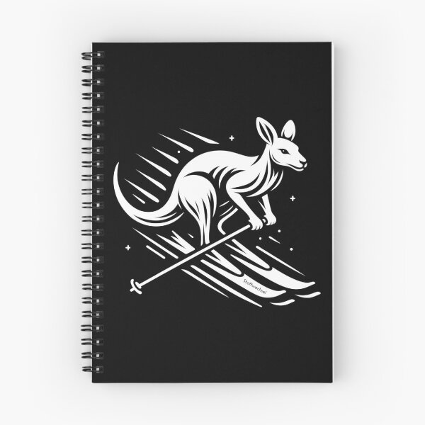 Item preview, A kangaroo skiing designed and sold by Shiob-Shirts.