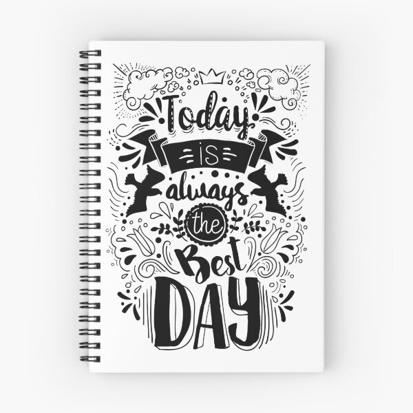 Item preview, Today is Always the Best Day - Black Typographic Design designed and sold by DigitalGraphic1.