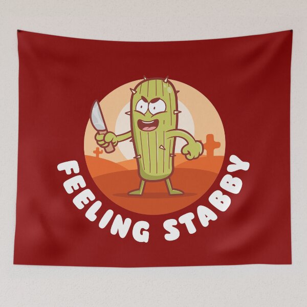 Item preview, Feeling stabby cactus (on dark colors) designed and sold by messy-nessie.