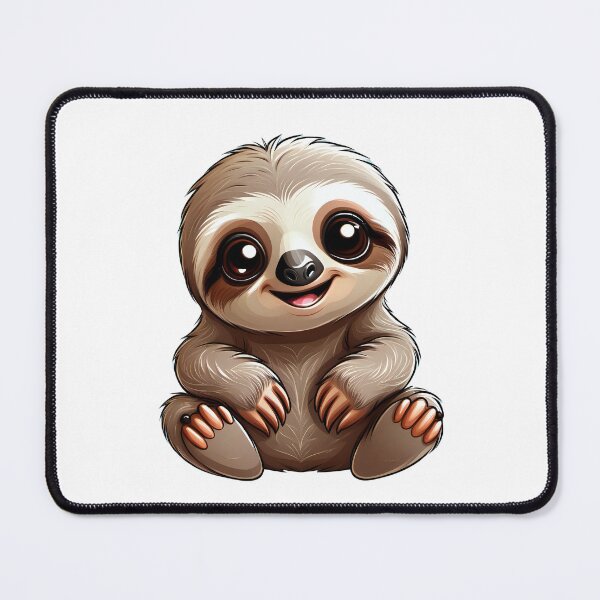 Item preview, Cute baby brown sloth ilustration designed and sold by Inspyralia.
