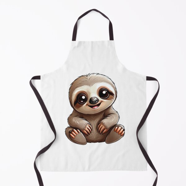 Item preview, Cute baby brown sloth ilustration designed and sold by Inspyralia.
