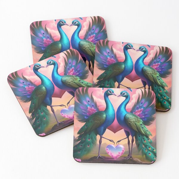Item preview, Galentine's Splendor: Peacock Love Dance designed and sold by Gaynor Burrows.