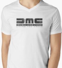 DeLorean Motor Company - Black Dirty Men's V-Neck T-Shirt