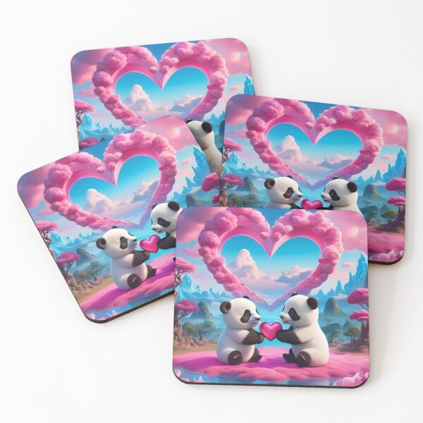 Item preview, Galentine's Day Bliss: Pandas in Love designed and sold by Gaynor Burrows.