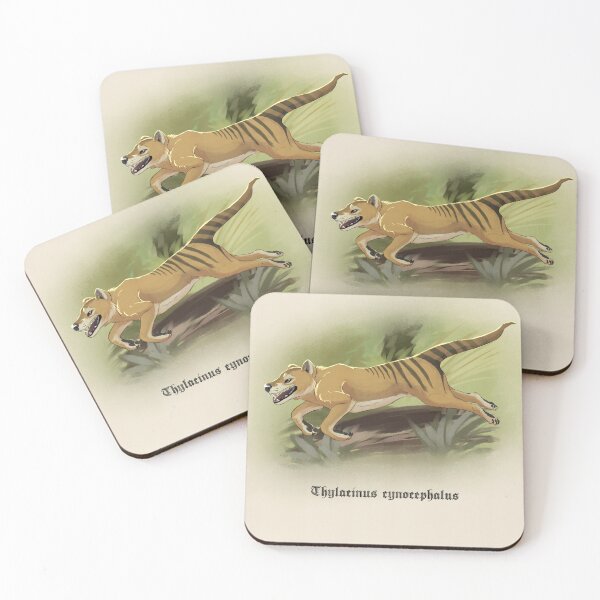 Item preview, thylacine illustration designed and sold by swamppuppydesigns.