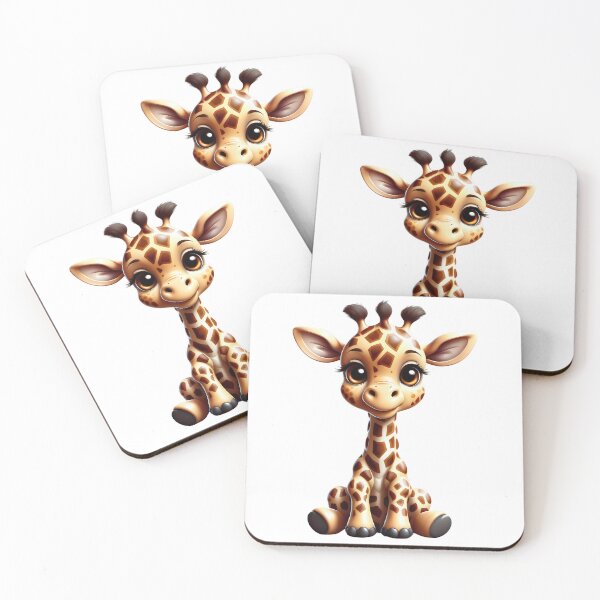 Item preview, Cute baby cartoon giraffe ilustration designed and sold by Inspyralia.
