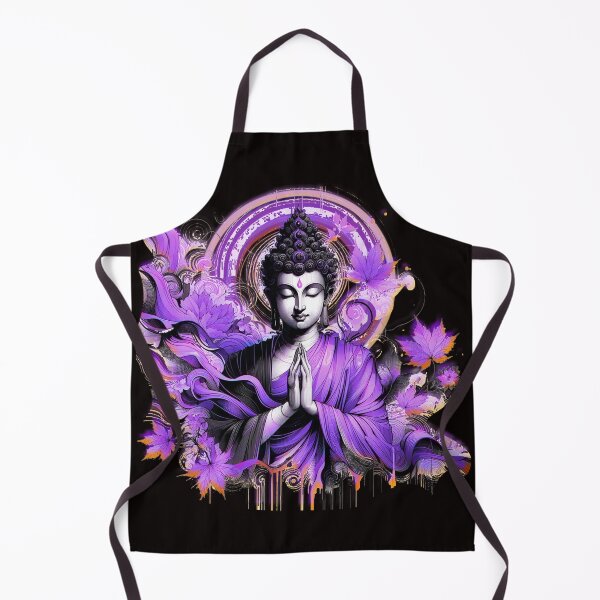 Item preview, Bodhisattva Buddha Peaceful purple rain art designed and sold by Bspaces.