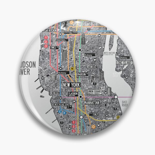 Item preview, New York City map subway designed and sold by oliver polanski.