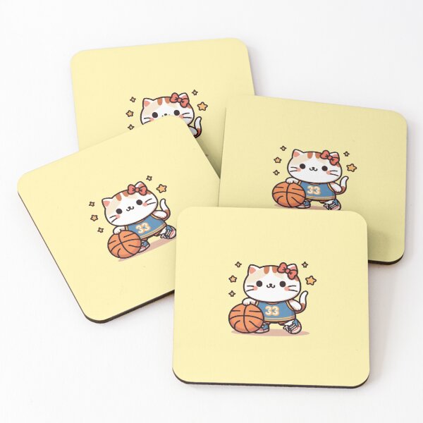 Item preview, Basketball cat kawaii no 33 designed and sold by SOMI SOMI.