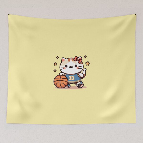 Item preview, Basketball cat kawaii no 33 designed and sold by SOMI SOMI.