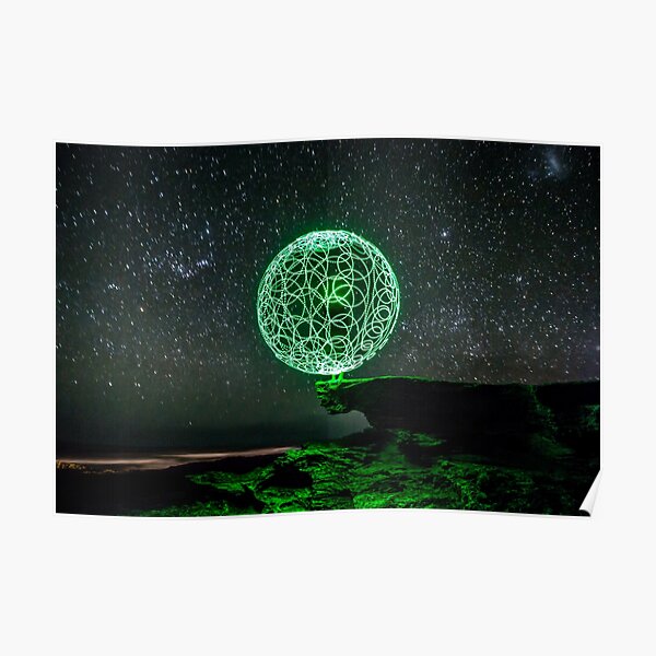 Green Orb Poster