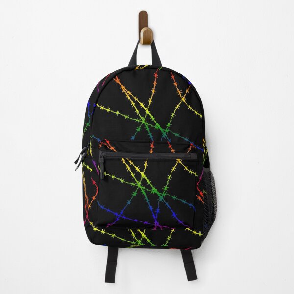 Item preview, Barbed Wire Rainbow on black designed and sold by PrettyDanny.